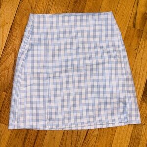 Blue Plaid Women's Skirt